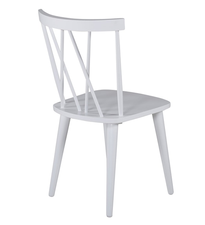 Krzesło drewniane Hellists białe  - zdjęcie 8