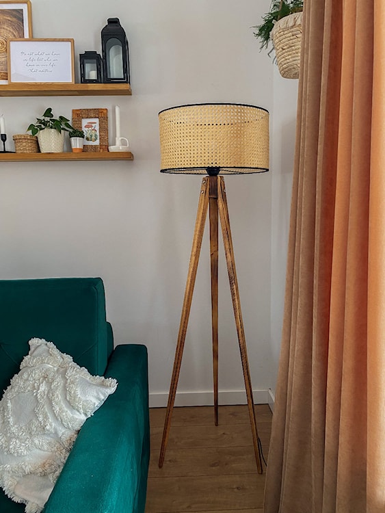 Lampa stojąca Maidirred brązowa na trzech nogach  - zdjęcie 2