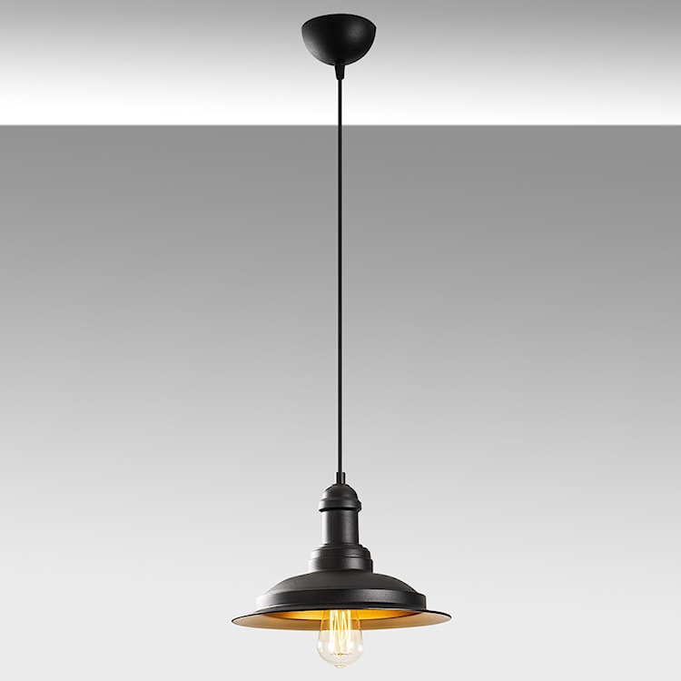 Lampa sufitowa Ardulace średnica 30 cm czarna  - zdjęcie 8