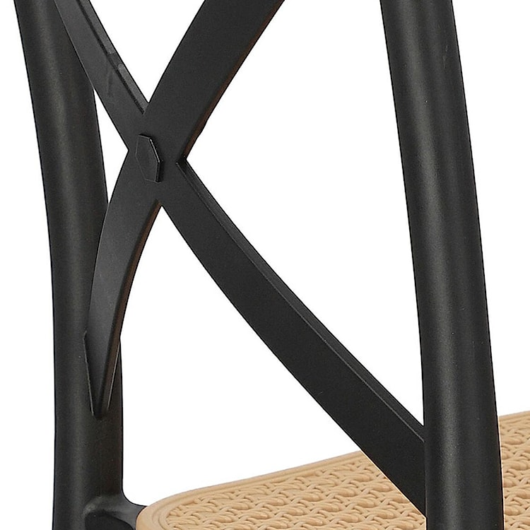 Krzesło z tworzywa Frairlo czarne  - zdjęcie 13