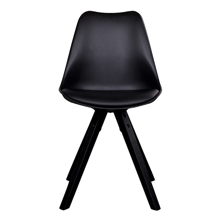 Zestaw dwóch krzeseł Umbreta czarne na czarnej podstawie  - zdjęcie 3