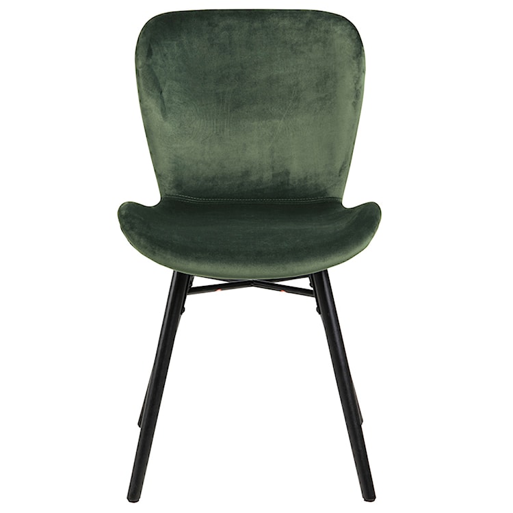 Krzesło Glena zielony welur na czarnych nóżkach  - zdjęcie 4