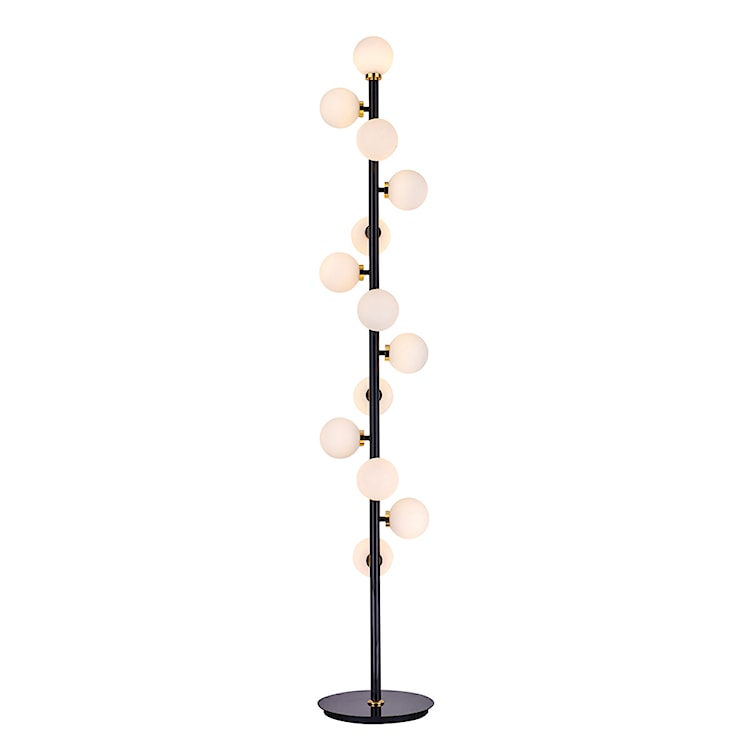 Lampa podłogowa Silvania 165 cm czarna/złota 