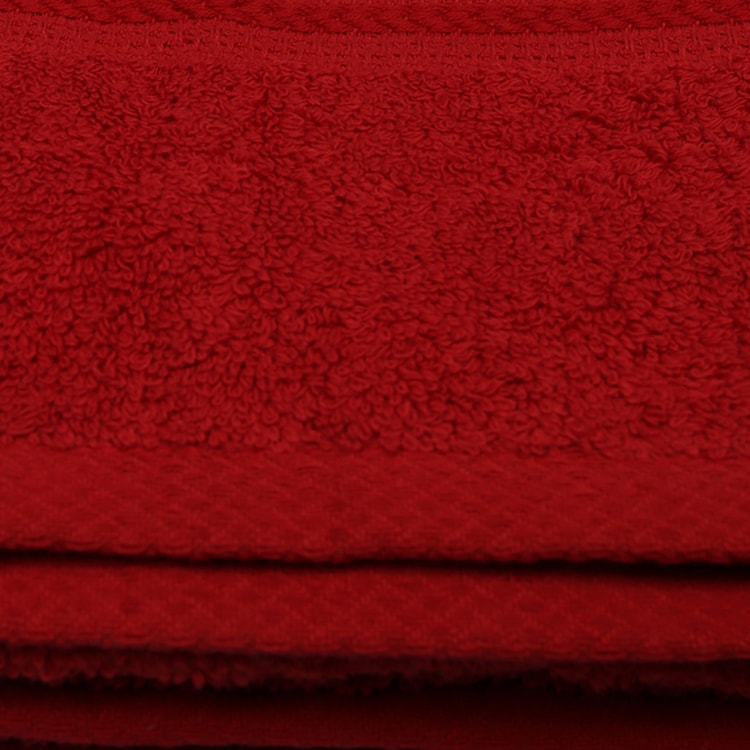 Ręcznik do kąpieli Bainrow 70/140 cm czerwony  - zdjęcie 5