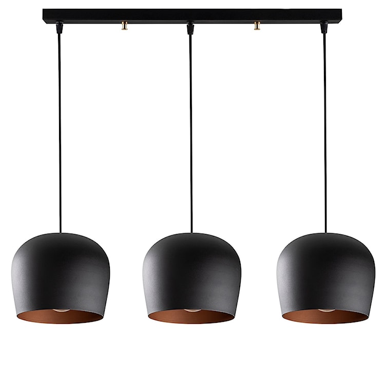 Lampa wisząca nowoczesna Pavitaries x3 czarna  - zdjęcie 4