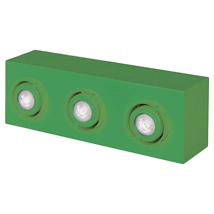 Lampa sufitowa Boxie x3 LEGO mini zielona 