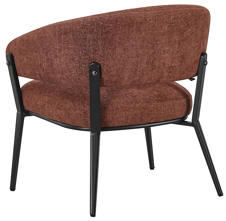 Fotel wypoczynkowy Symbled brązowy szenil  - zdjęcie 4