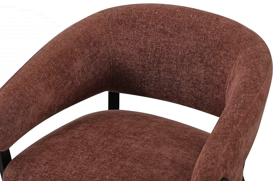 Fotel wypoczynkowy Symbled brązowy szenil  - zdjęcie 5