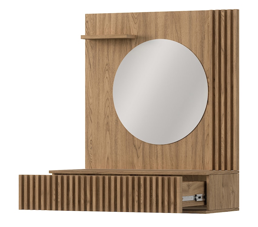 Toaletka wisząca Avelana 85 cm z szufladą dąb artisan lamele  - zdjęcie 7