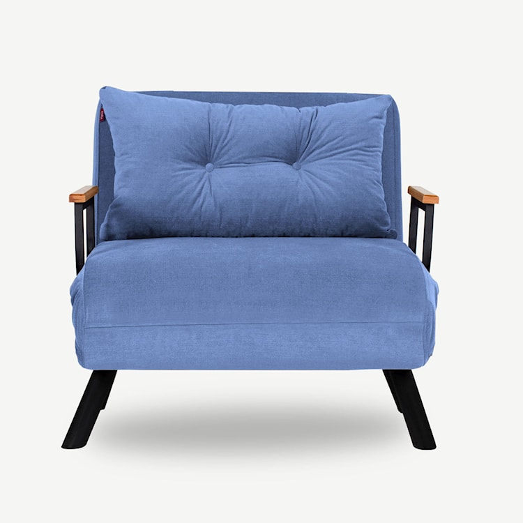 Fotel rozkładany Aligmart niebieski