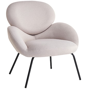 Fotel wypoczynkowy Almone w tkaninie łatwoczyszczącej jasnobeżowy welur