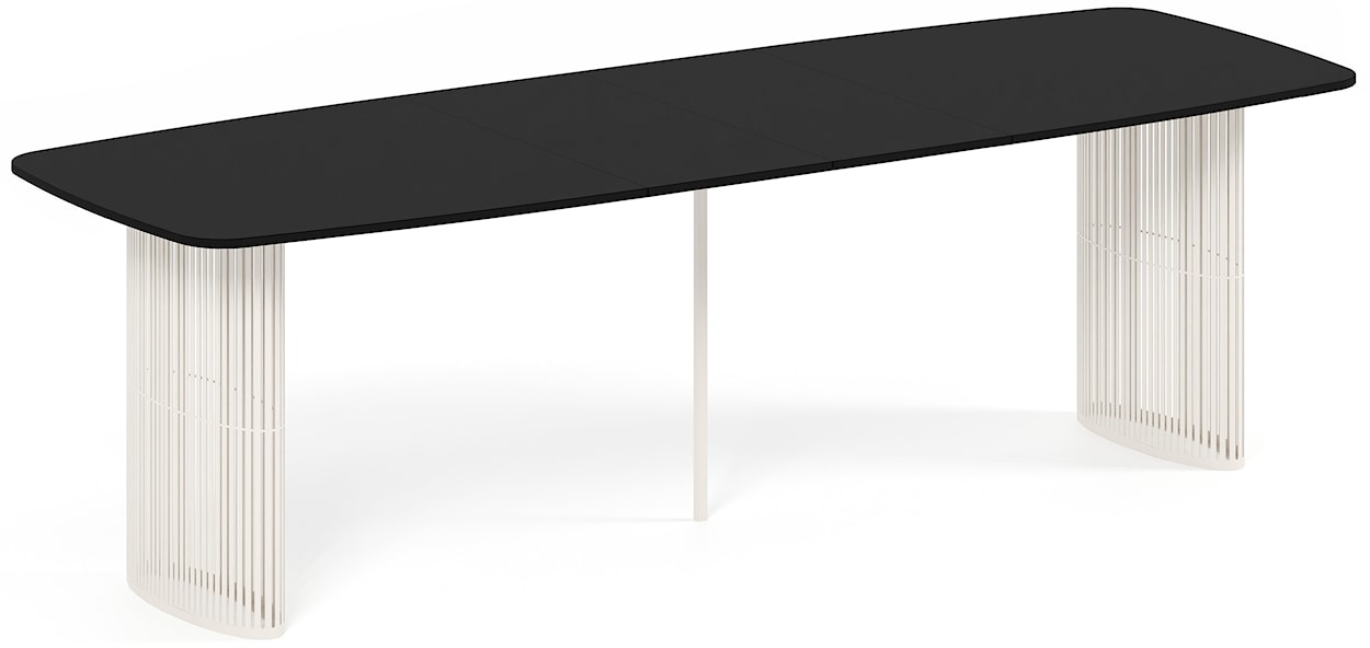 Stół rozkładany do jadalni Avenor 180-256 cm czarny z nogami kaszmir  - zdjęcie 2