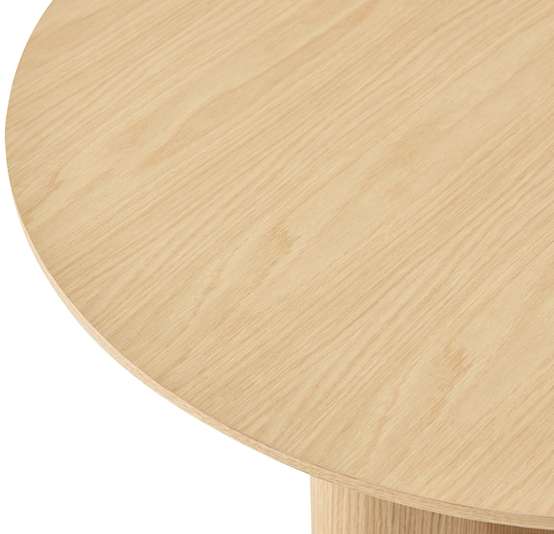 Stolik kawowy Etially okrągły 80 cm dąb naturalny fornir  - zdjęcie 6