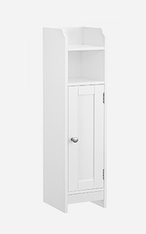 Szafka łazienkowa Wlens 80 cm z dwoma półkami biała