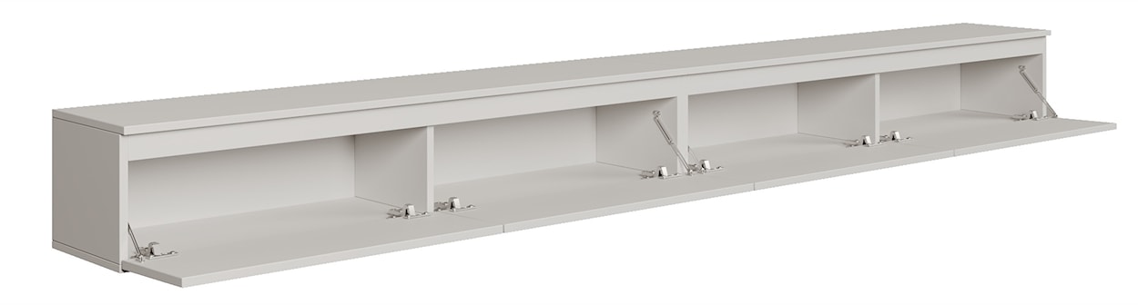 Szafka RTV Bemmi wisząca 300 cm biały  - zdjęcie 5