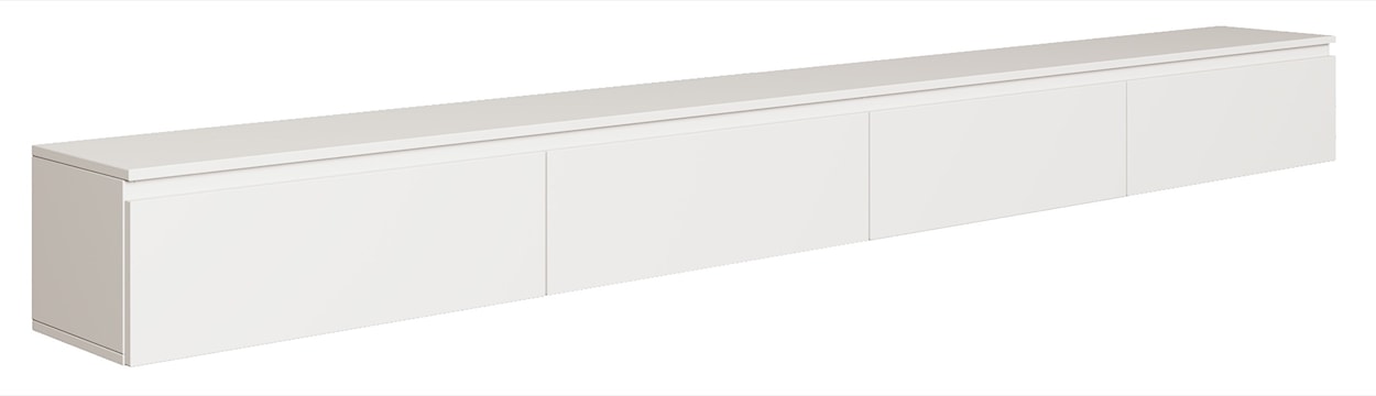 Szafka RTV Bemmi wisząca 300 cm biały