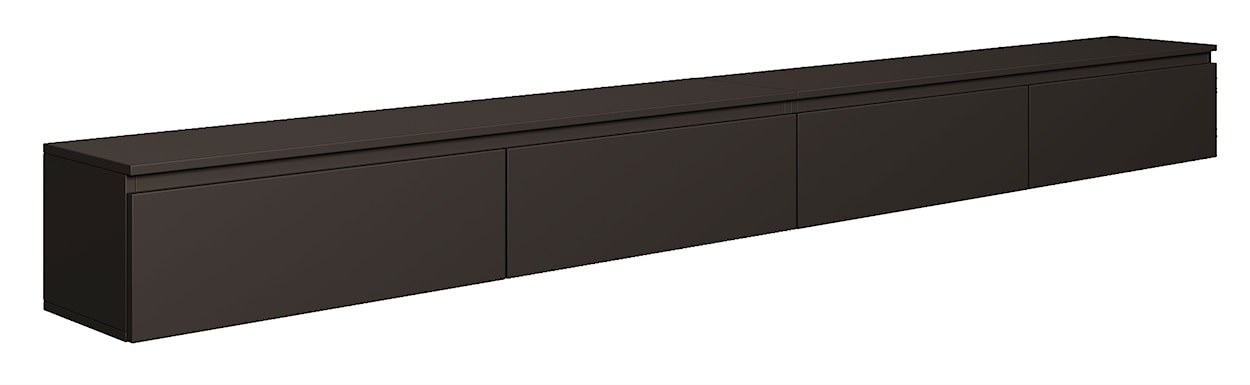 Szafka RTV Bemmi wisząca 300 cm czarny 