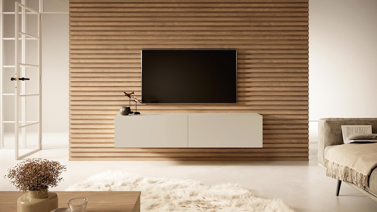 Szafka RTV Bisira 140 cm kaszmir  - zdjęcie 4
