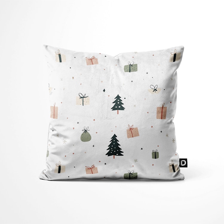 Poszewka Winter 40x40 cm prezenty pod choinką 