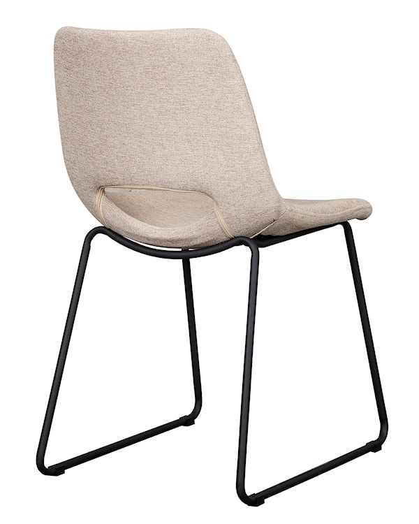 Krzesło tapicerowane Panessy beżowy szenil  - zdjęcie 5