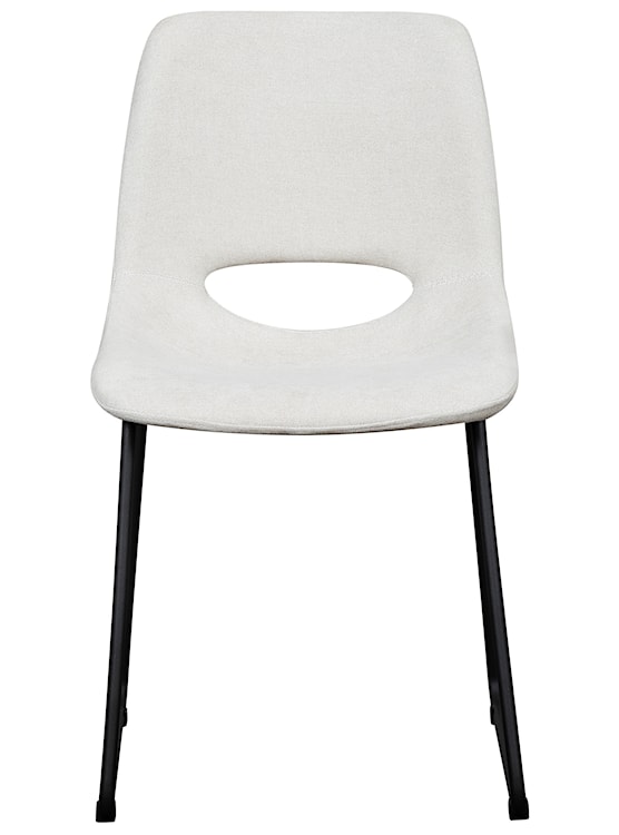 Krzesło tapicerowane Panessy jasnokremowy szenil  - zdjęcie 6