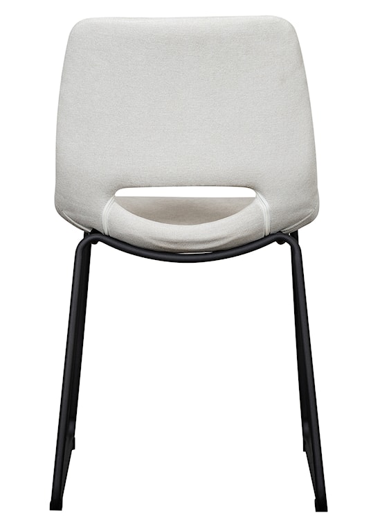 Krzesło tapicerowane Panessy jasnokremowy szenil  - zdjęcie 5