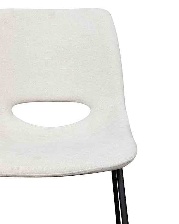 Krzesło tapicerowane Panessy jasnokremowy szenil  - zdjęcie 2