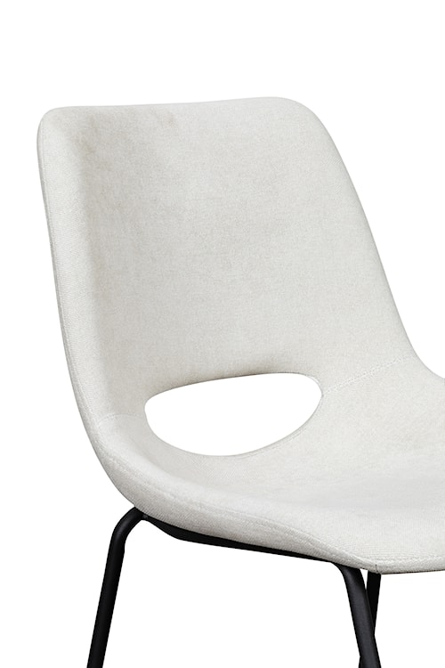 Krzesło tapicerowane Panessy jasnokremowy szenil  - zdjęcie 4