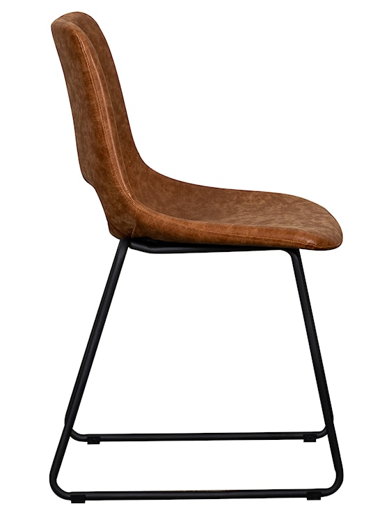 Krzesło tapicerowane Panessy brązowa ekoskóra  - zdjęcie 13