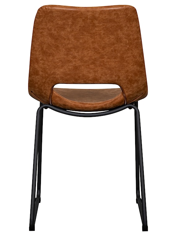 Krzesło tapicerowane Panessy brązowa ekoskóra  - zdjęcie 5