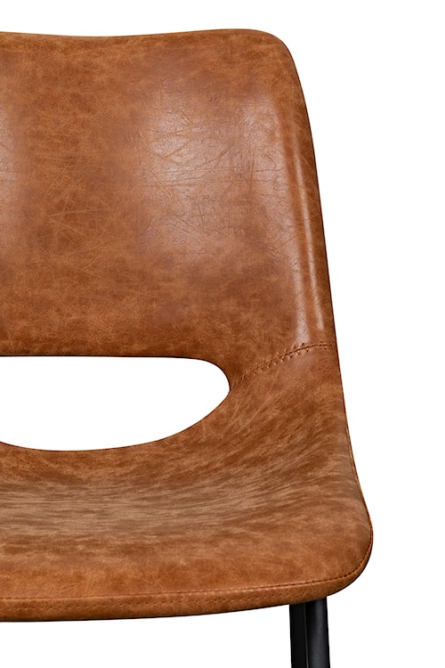 Krzesło tapicerowane Panessy brązowa ekoskóra  - zdjęcie 7