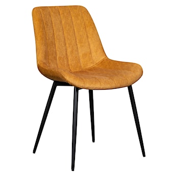 Krzesło tapicerowane Roploy musztardowy velvet
