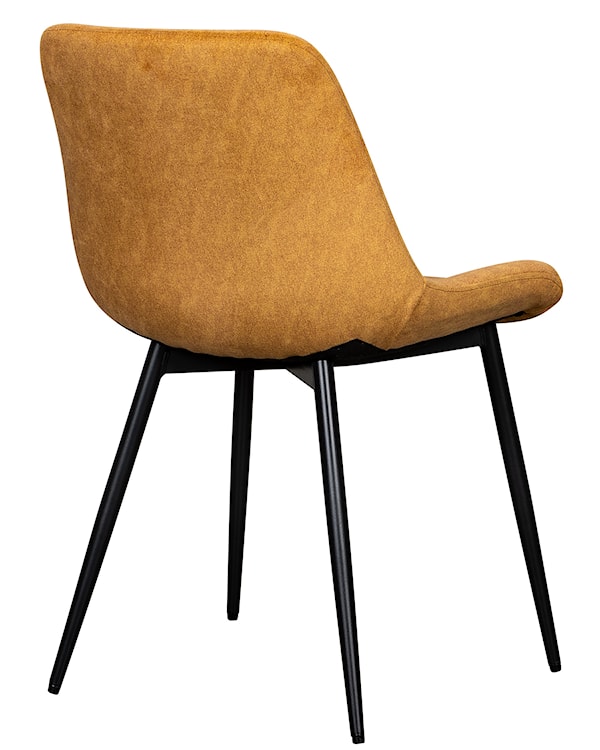 Krzesło tapicerowane Roploy musztardowy velvet  - zdjęcie 5