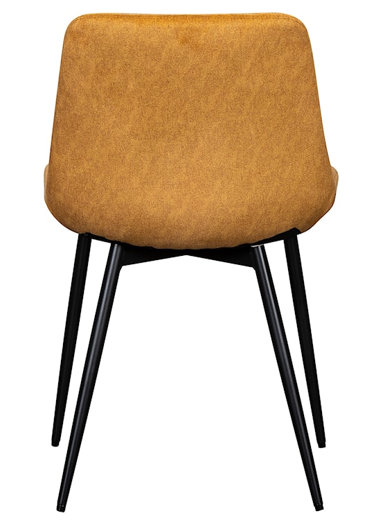Krzesło tapicerowane Roploy musztardowy velvet  - zdjęcie 4