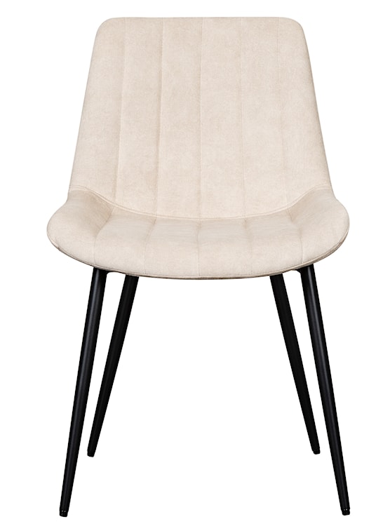 Krzesło tapicerowane Roploy beżowy velvet  - zdjęcie 4