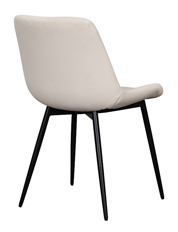 Krzesło tapicerowane Roploy kremowy velvet  - zdjęcie 8