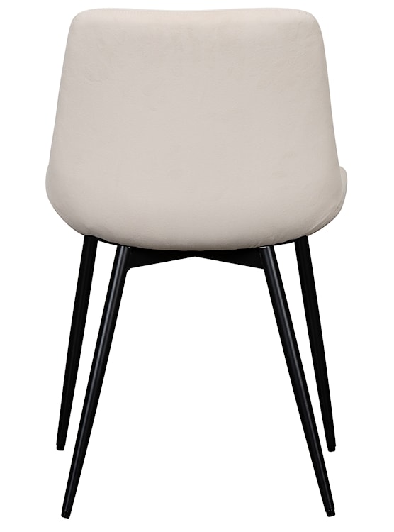 Krzesło tapicerowane Roploy kremowy velvet  - zdjęcie 4