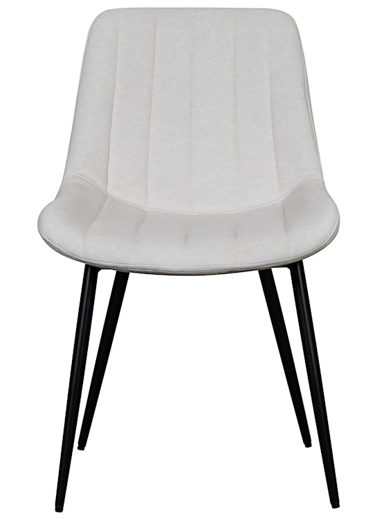 Krzesło tapicerowane Roploy jasnokremowy velvet  - zdjęcie 4