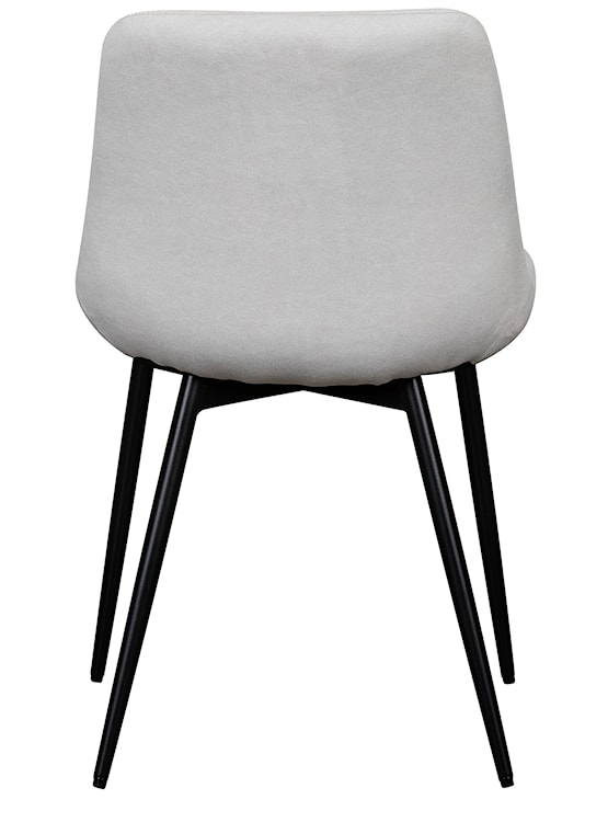 Krzesło tapicerowane Roploy jasnokremowy velvet  - zdjęcie 5