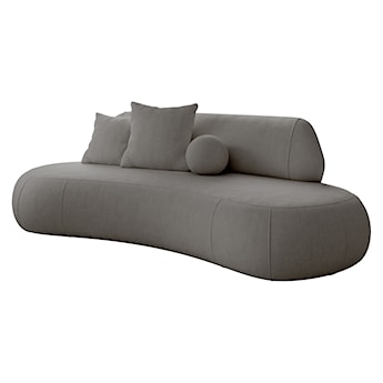 Sofa trzyosobowa Balme szarobeżowa w tkaninie łatwoczyszczącej