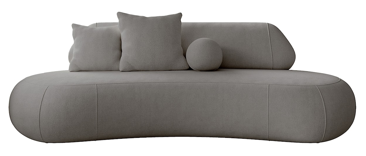 Sofa trzyosobowa Balme szarobeżowa w tkaninie łatwoczyszczącej  - zdjęcie 3