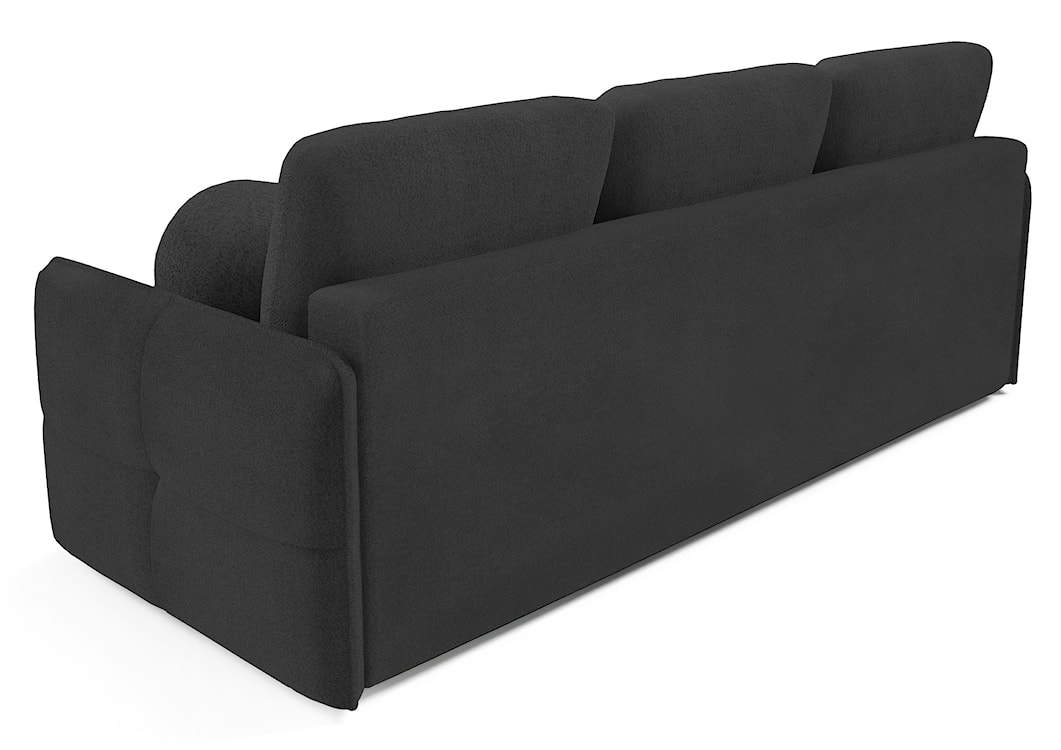 Kanapa rozkładana trzyosobowa Bambeli z pojemnikiem grafitowa boucle  - zdjęcie 4