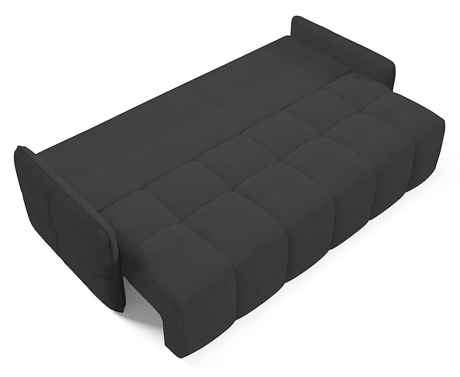 Kanapa rozkładana trzyosobowa Bambeli z pojemnikiem grafitowa boucle  - zdjęcie 5