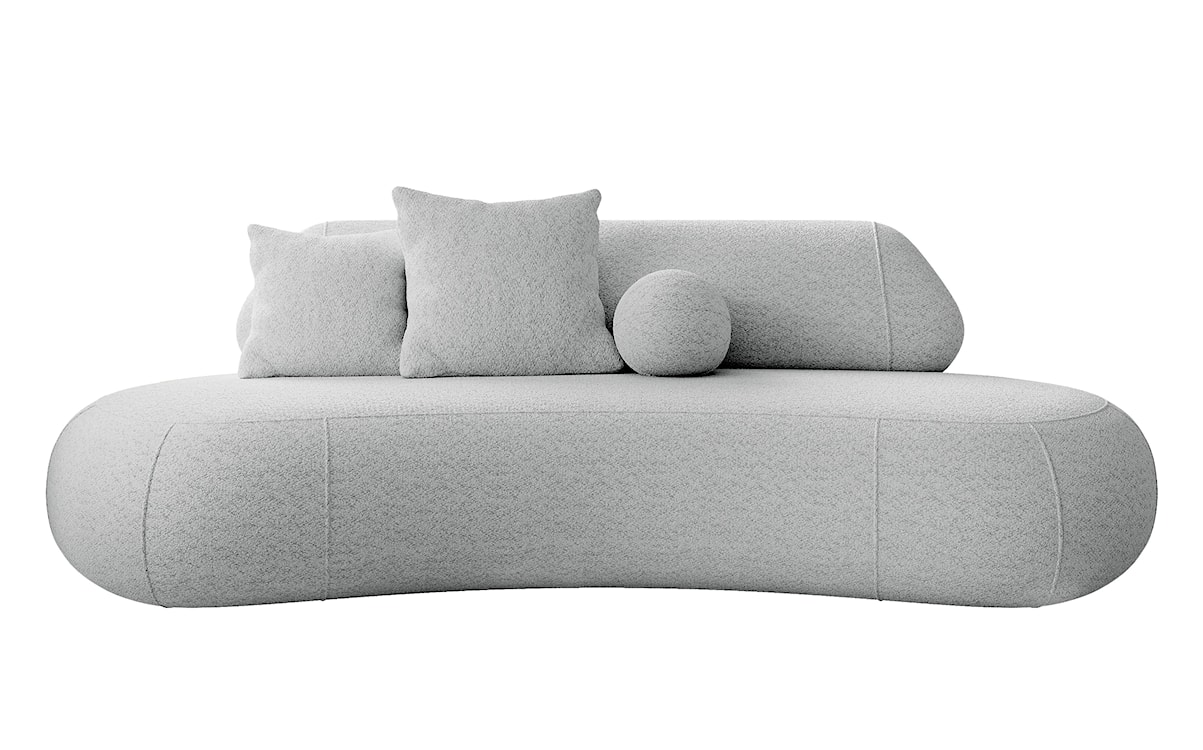 Sofa Balme jasnoszara boucle  - zdjęcie 3