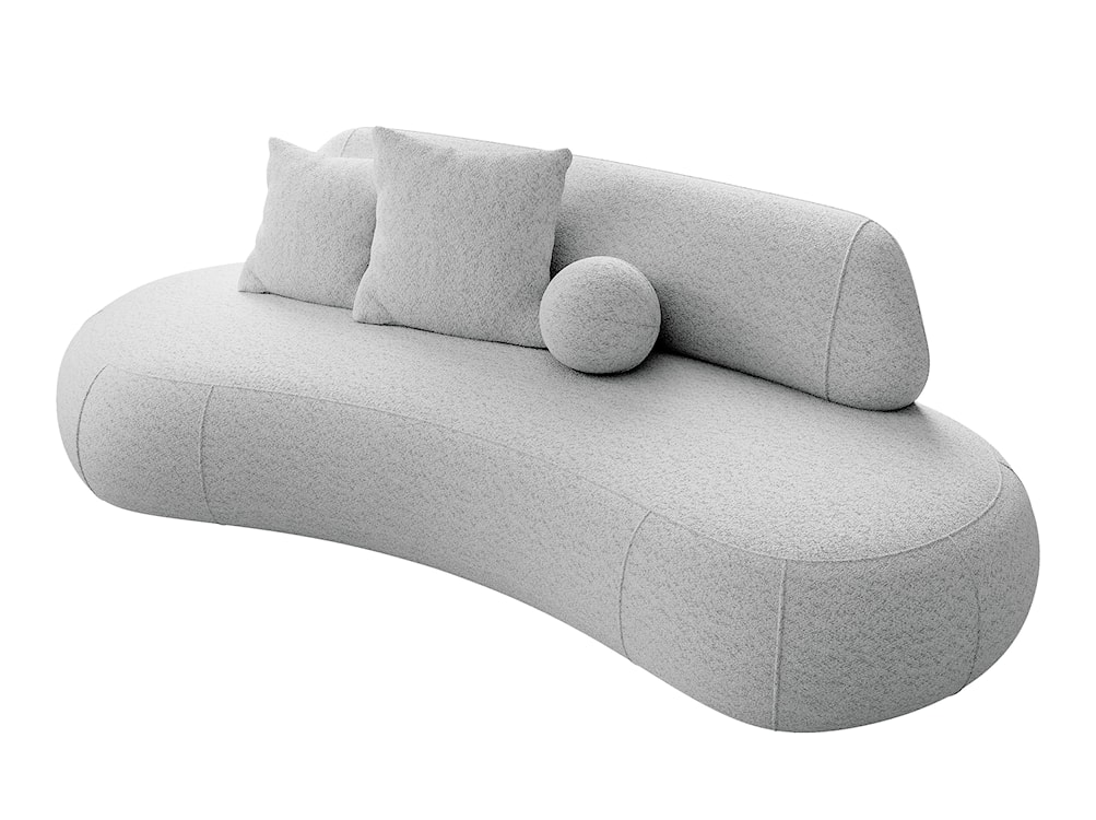 Sofa Balme jasnoszara boucle  - zdjęcie 4