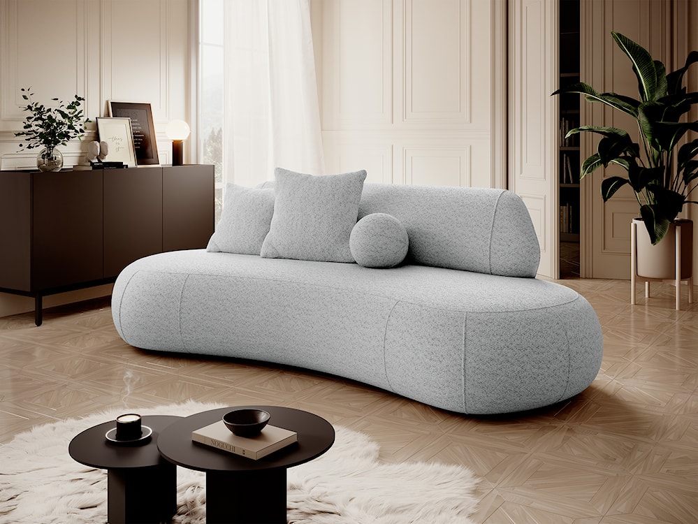 Sofa Balme jasnoszara boucle  - zdjęcie 2