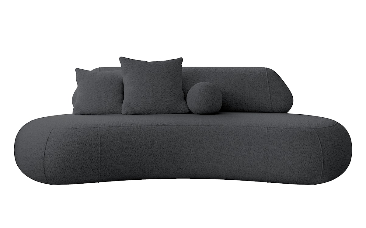 Sofa Balme szara boucle  - zdjęcie 3