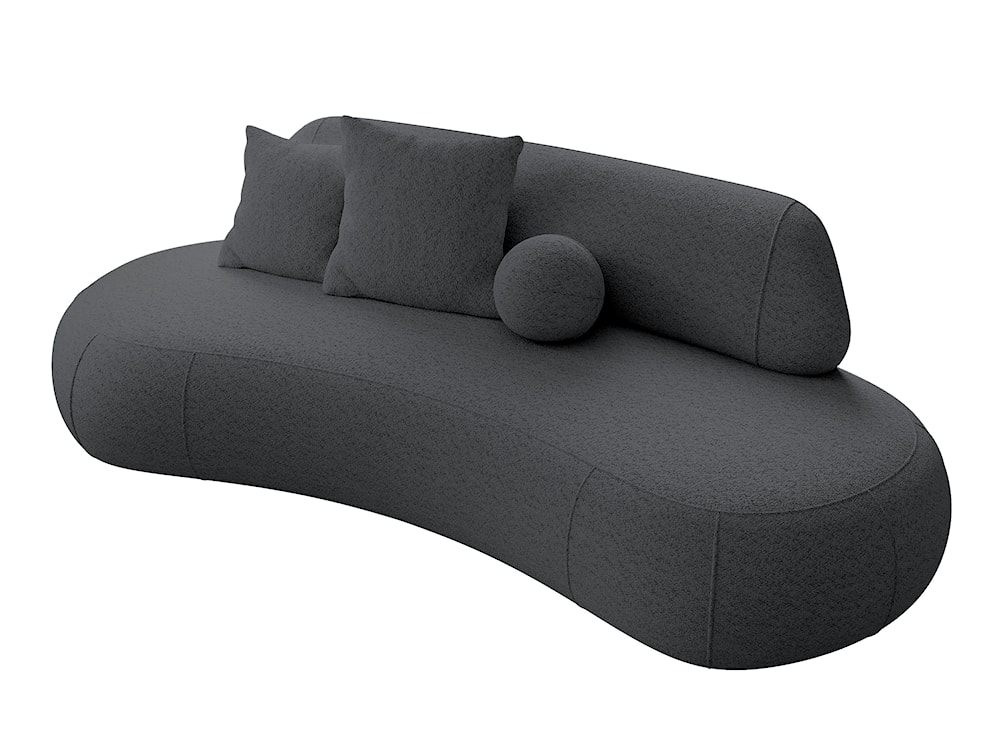 Sofa Balme szara boucle  - zdjęcie 4