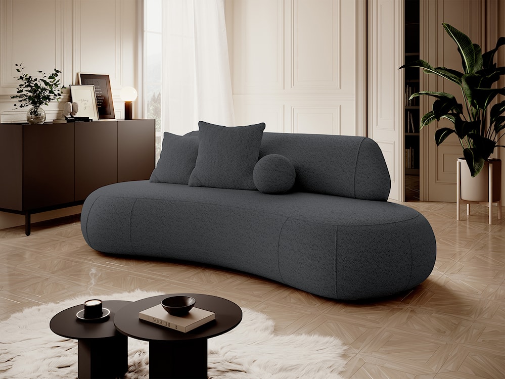 Sofa Balme szara boucle  - zdjęcie 2