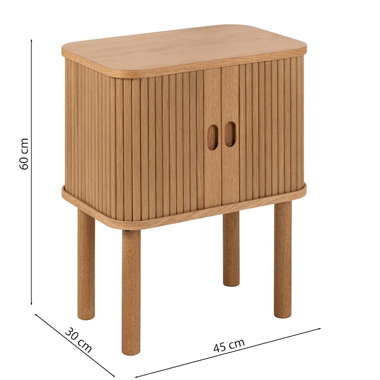 Szafka nocna Wilent dąb lamele  - zdjęcie 9
